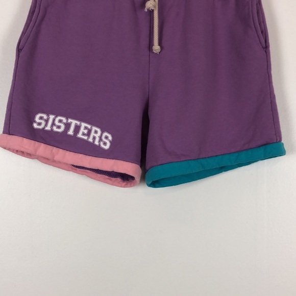 Sisters by Safety multicolored 3 pocket drawstring waist shorts Size Medium - Picture 2 of 7